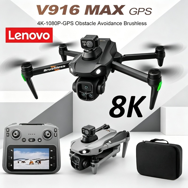Drone Multispectral - Lenovo V916MAX Professional 8K Drone HD