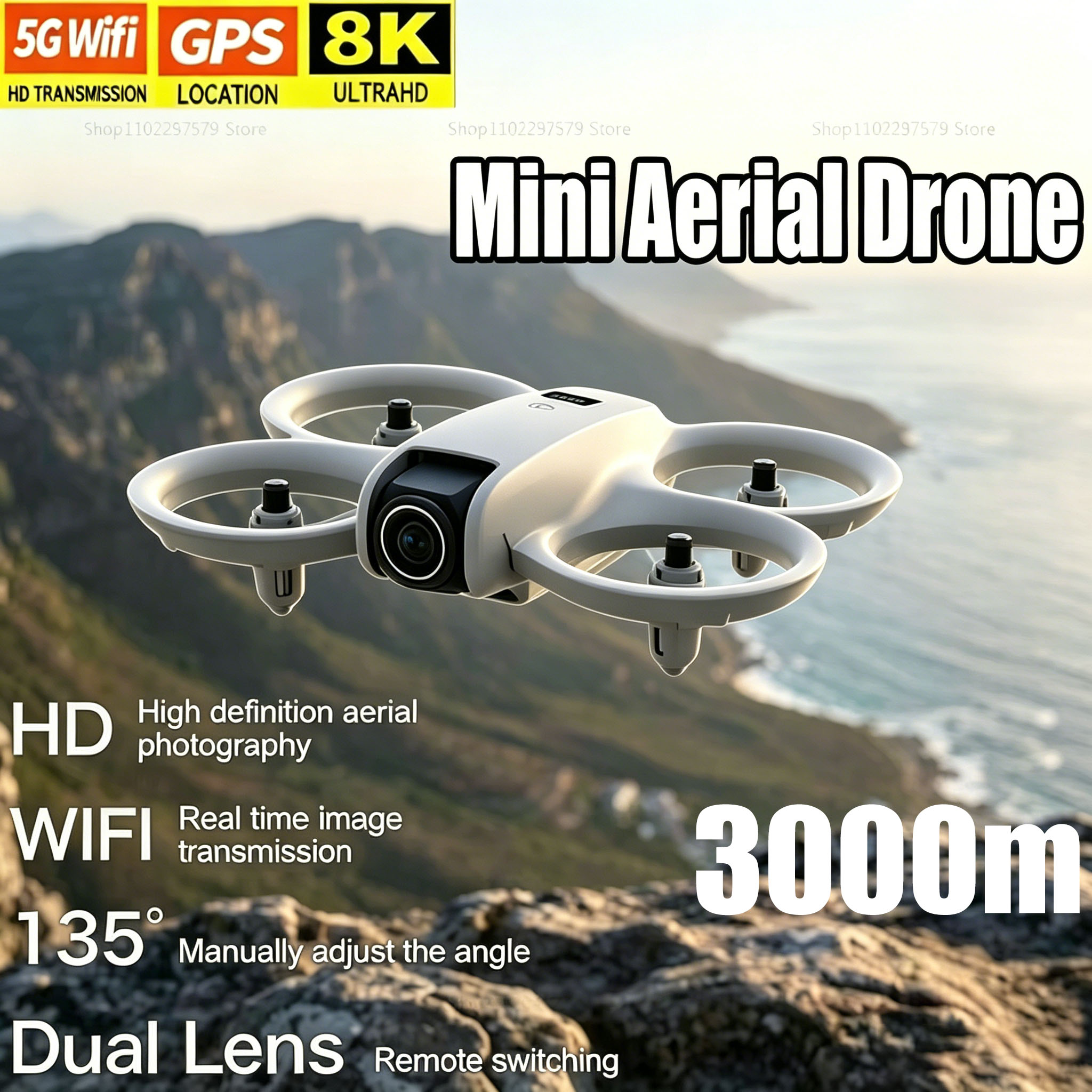 Mini Drone with 8K HD Camera F - Drone Video Production recension och pris