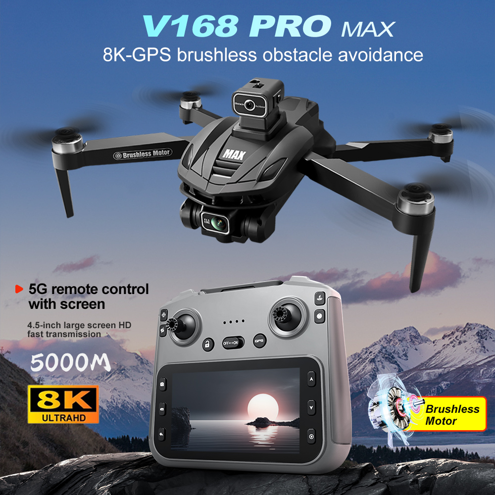 V168 PRO Max GPS Drone 8K Prof - Drone Multispectral recension och pris