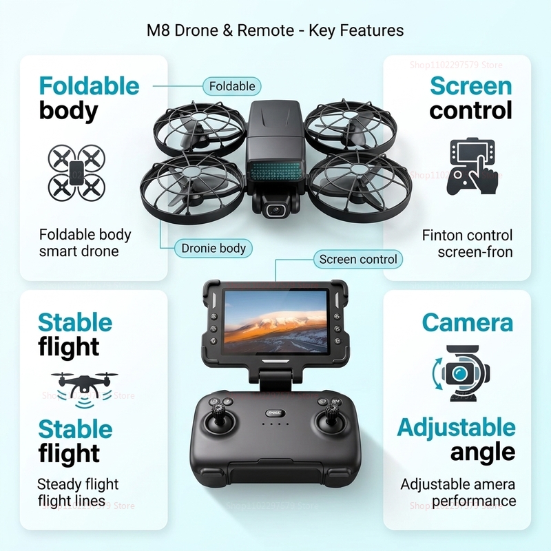 New Drones M8 GPS 8K Professio - Drone Multispectral recension och pris