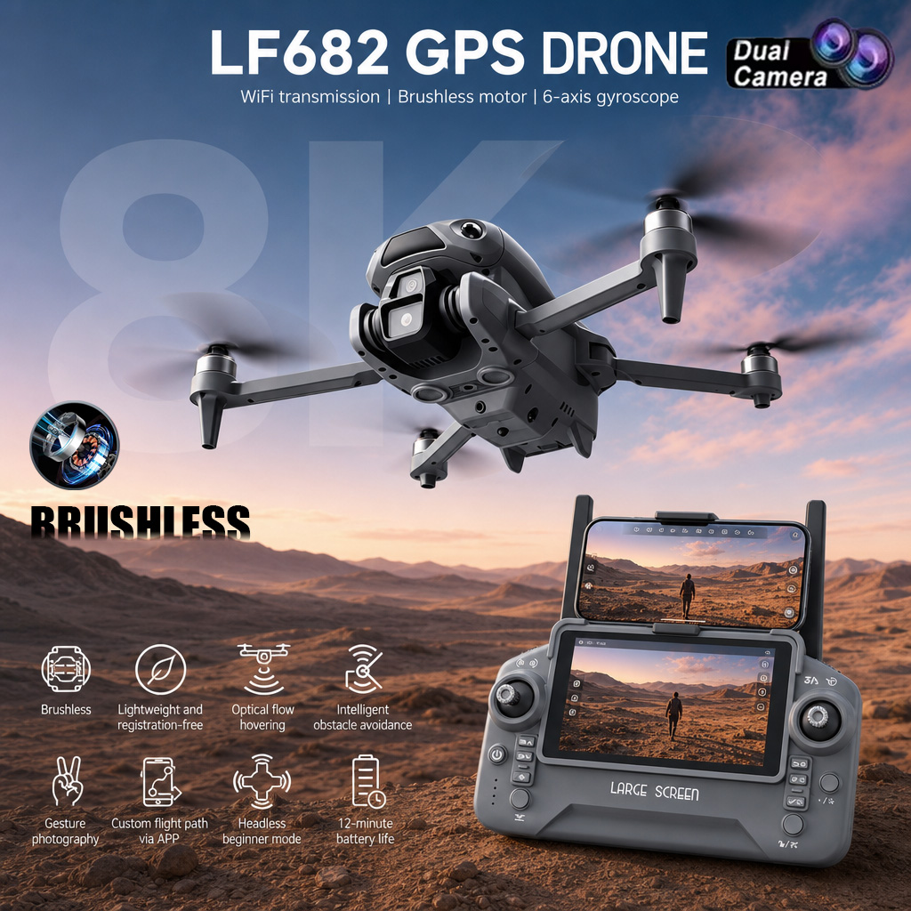 New LF682 Drone 8K Dual Camera - Drone Multispectral recension och pris